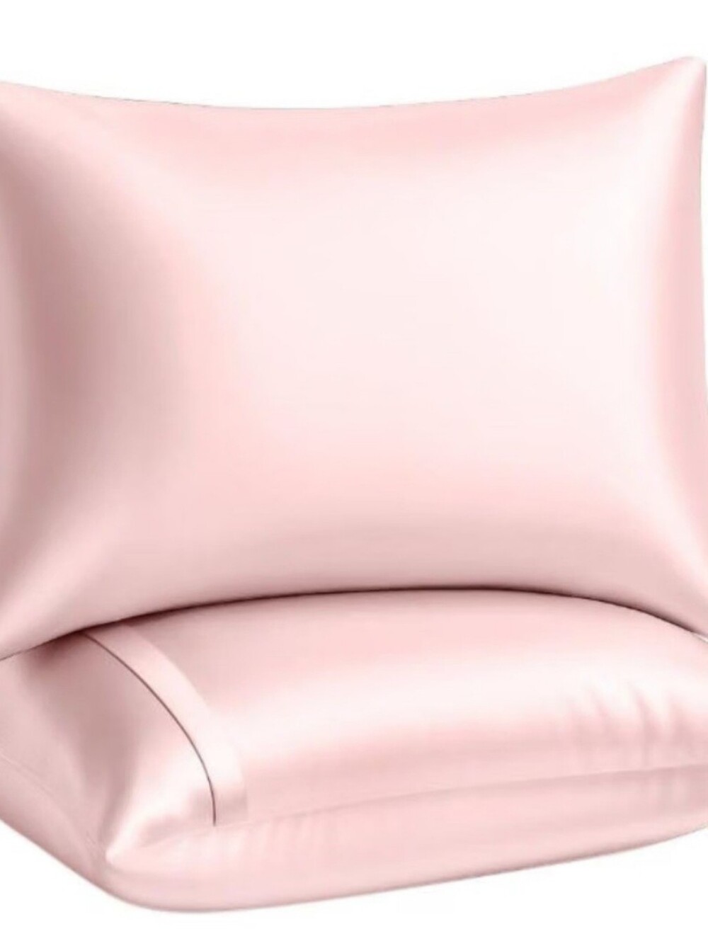 NWOT ~ 2 Satin Pillowcases - Soft Pink ~ Size: Standard